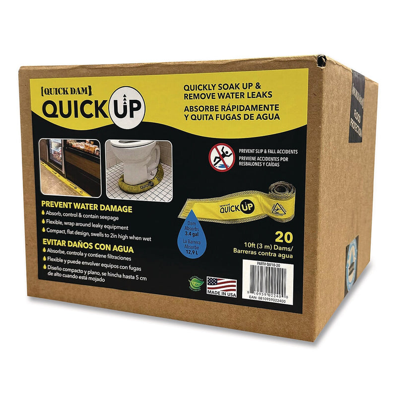 Quick Dam Quick Ups, 4 " x 10 Ft. x 2", 20/Box (QU10-20)