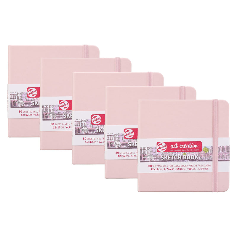 Talens Art Creation 4.7" x 4.7" Sketch Book, 80 Sheets/Book, 5/Bundle (TLN9314014M-5)