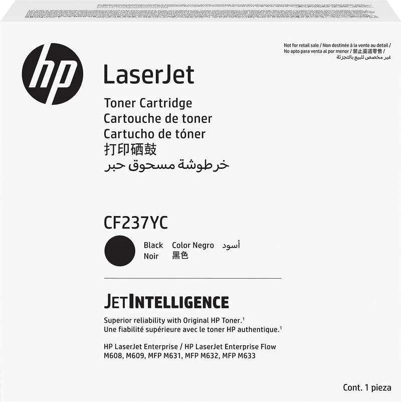 HP 37YC Black Extra High Yield Toner Cartridge, Prints Up to 41,000 Pages (CF237YC)