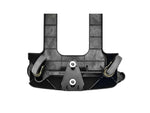 Alpine Industries Rectangular Trash Can Dolly, 200 lb. Weight Capacity, Black, 2/Pack (ALP477-DOLLY-2PK)