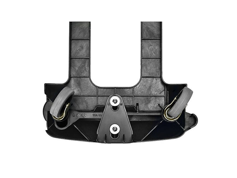 Alpine Industries Rectangular Trash Can Dolly, 200 lb. Weight Capacity, Black, 2/Pack (ALP477-DOLLY-2PK)