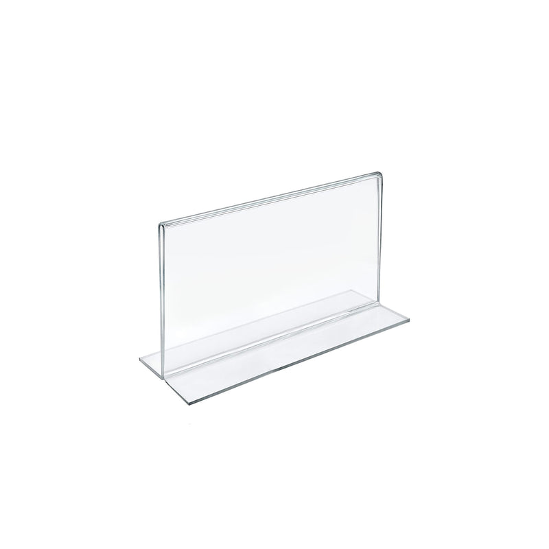 Azar Sign Holder, 8.5" x 5.5", Vertical, Table Top, Clear, Acrylic, 10/Pack (152734)