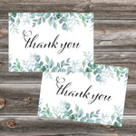 Great Papers Elegant Eucalyptus General Use Thank You Notecard Kits, Multicolored, 24/Pack (2025032)