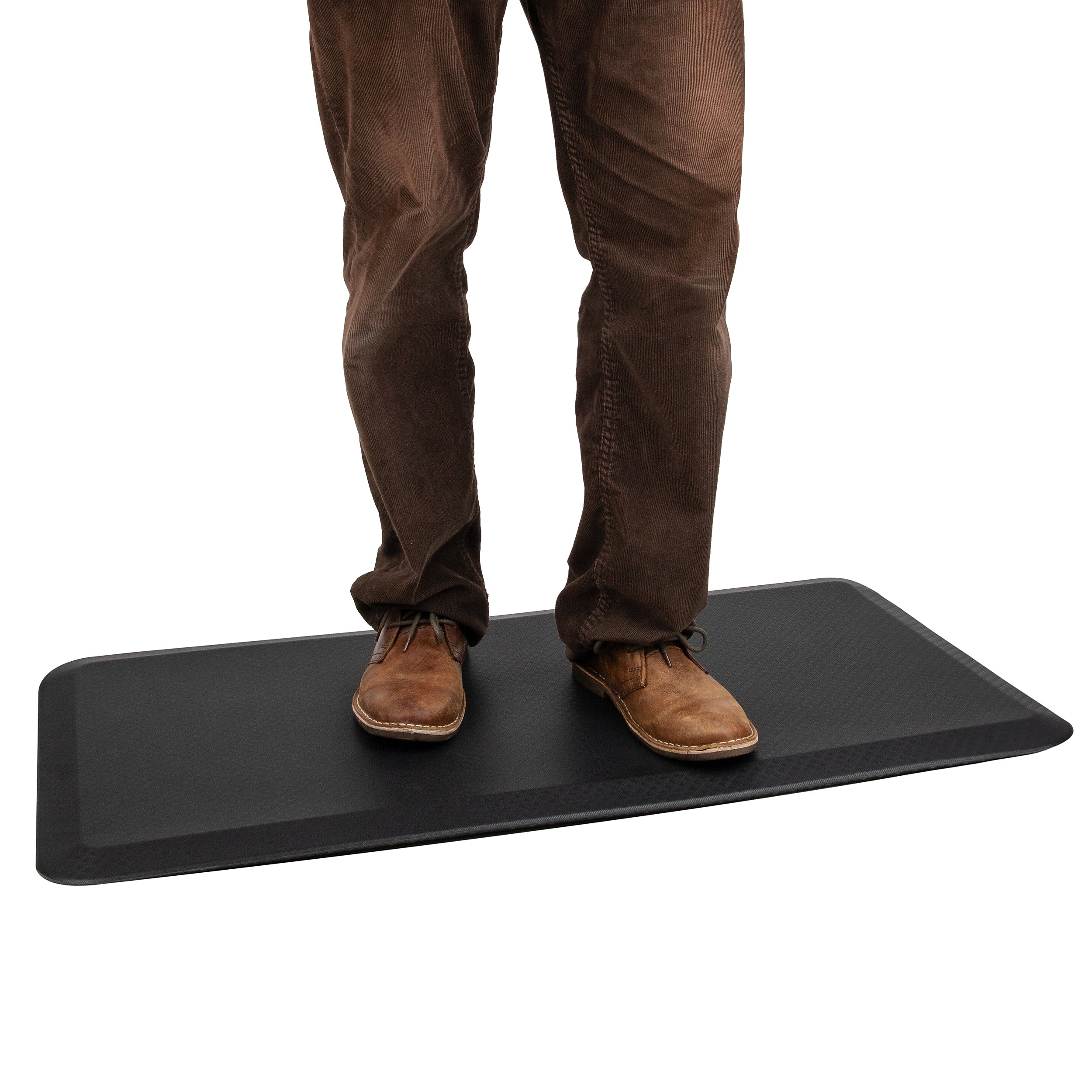 Mind Reader Anti-Fatigue Standing Desk Mat, 39.5" x 20.25", Black (SDMAT-BLK)