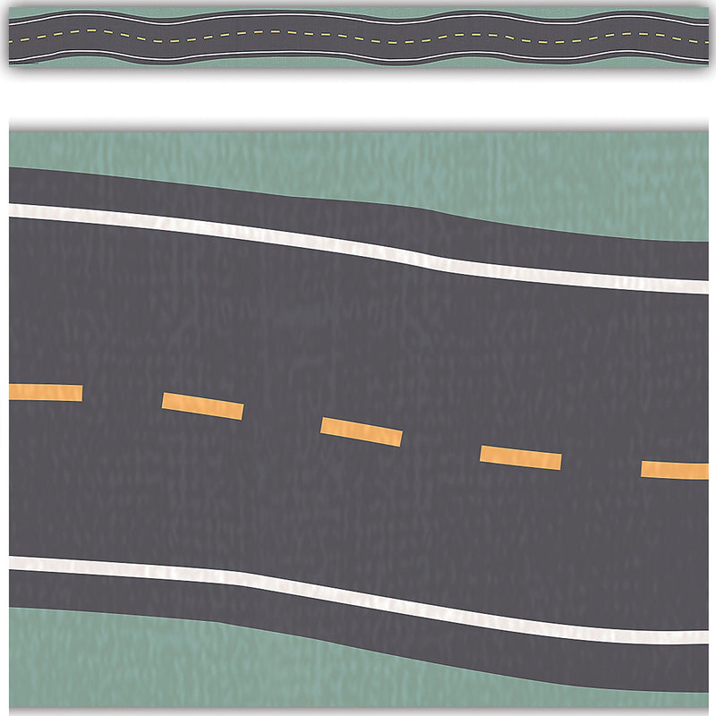 Teacher Created Resources Straight Border Trim, 3" x 2.92', Road Trip, 12/Pack, 6 Packs/Bundle (TCR9241-6)