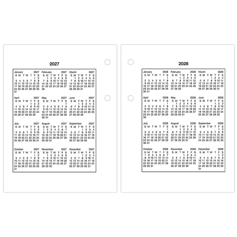 2026 AT-A-GLANCE 3.75" x 3" Daily Calendar Refill Pages, White/Black (E919-50-26)