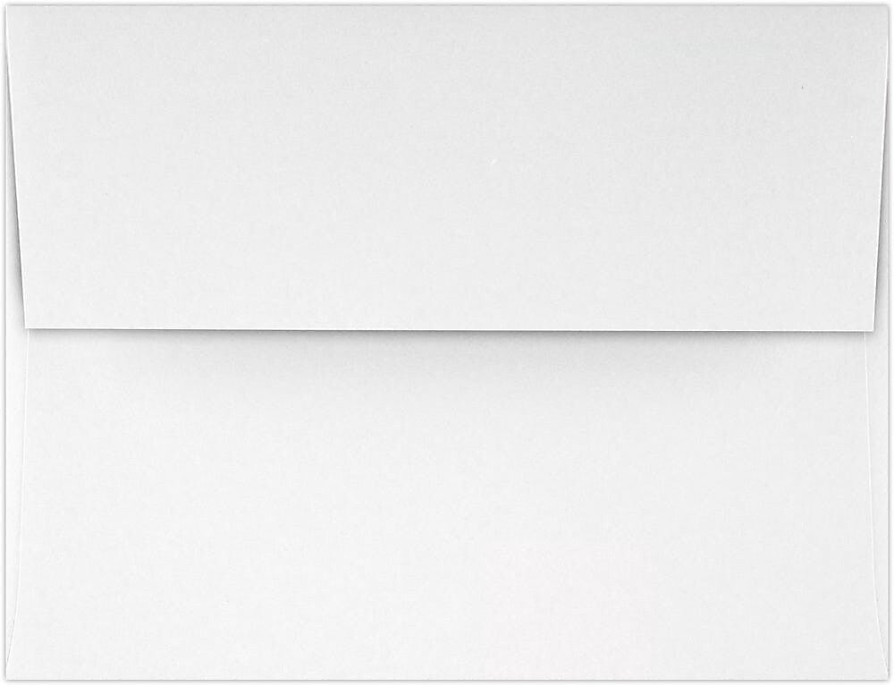JAM Paper A2 Booklet Envelope 4 3/8" x 5 3/4", White, 50/Pack (FE4570-05-50)