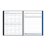 2026 Blue Sky Passages 8.5" x 11" Calendar Year Weekly & Monthly Planner, Faux Leather Cover, Navy (148658-26)