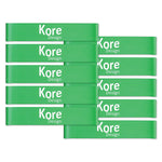 Kore Design Chair Fidget Silicone Kick Bands, Green, 10/Pack (KD-KB0002)
