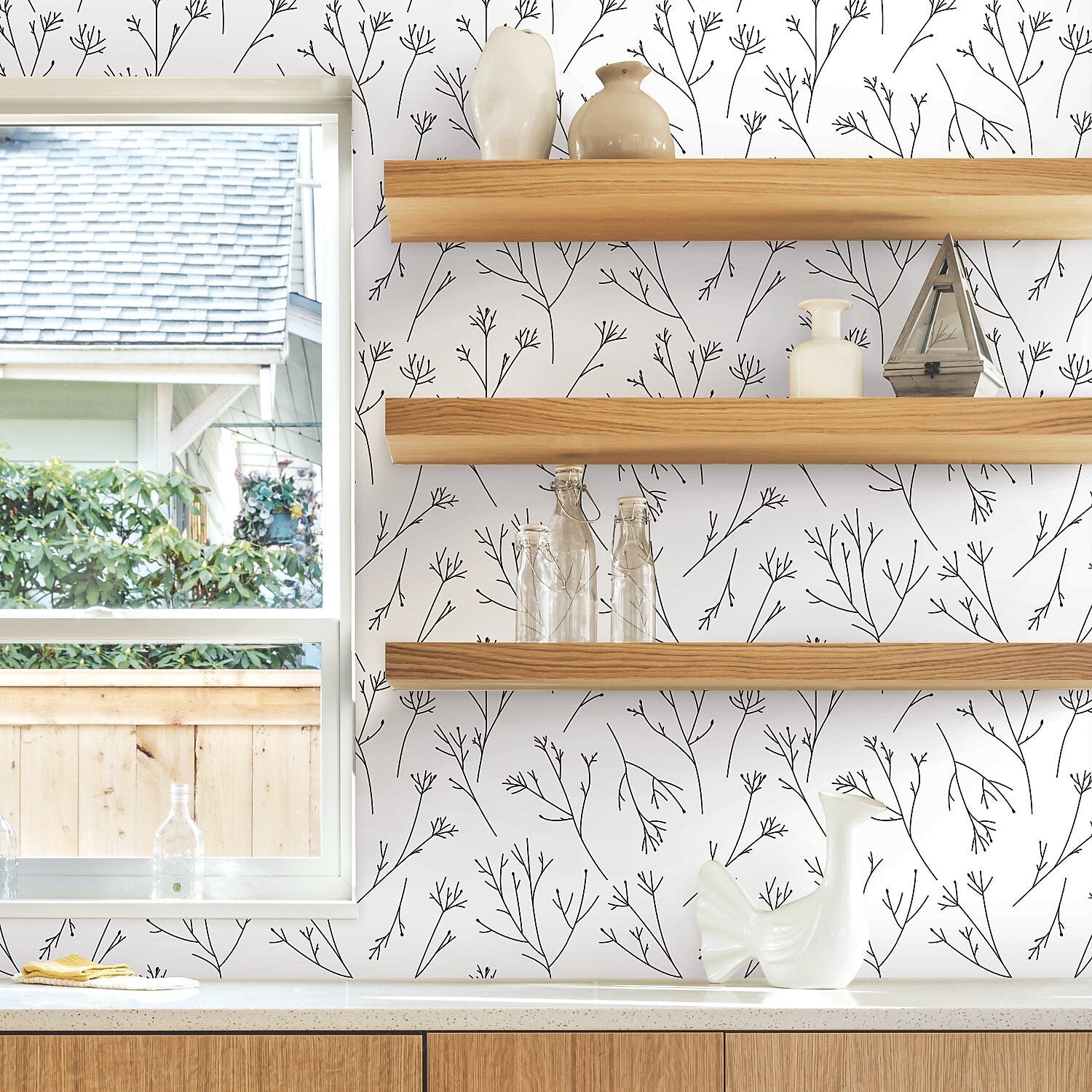 York Wallcoverings Twigs Peel and Stick Wallpaper (RMK11675WP)