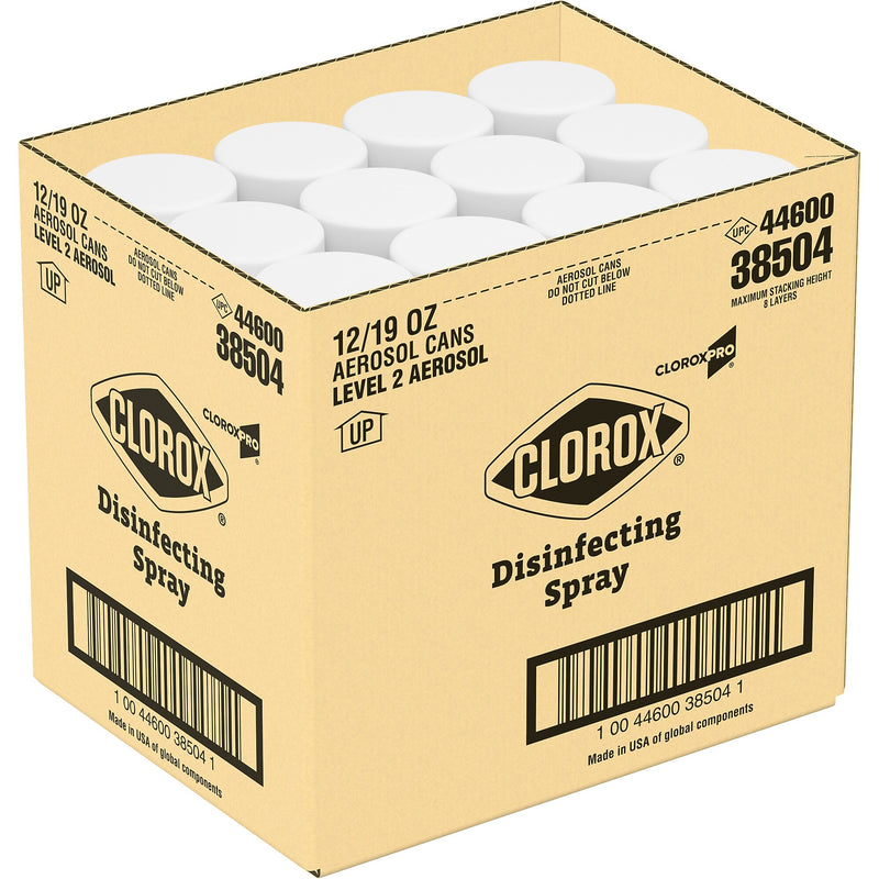 CloroxPro Disinfecting Spray, Fresh Scent, 19 oz., 12/Carton (CLO38504CT)