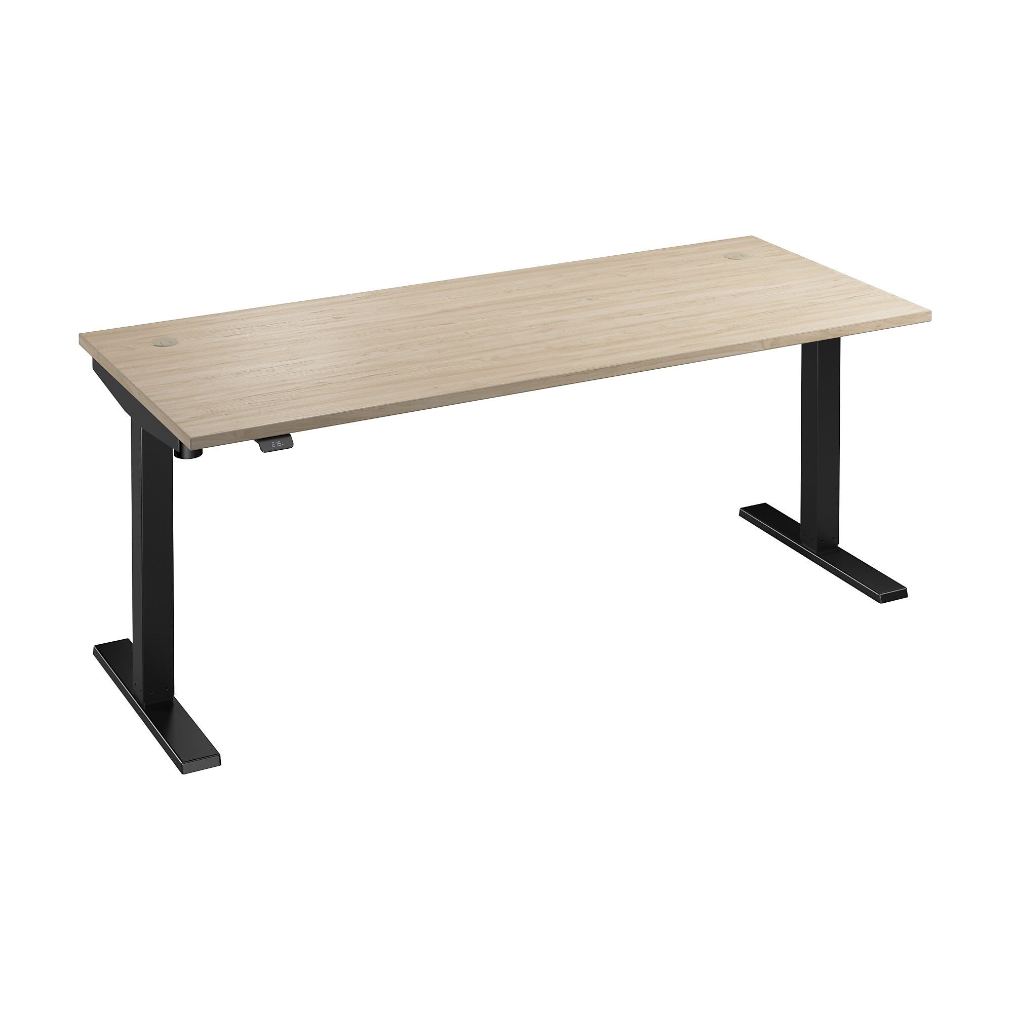 Bush Business Furniture Move 40 Series 72"W Electric Adjustable Standing Desk, Natural Elm/Black Powder Coat (M4S7230NEBK)