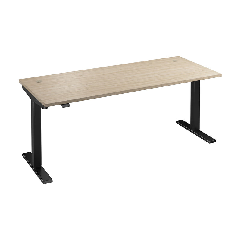 Bush Business Furniture Move 40 Series 72"W Electric Adjustable Standing Desk, Natural Elm/Black Powder Coat (M4S7230NEBK)