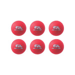 Champion Sports Rhino Skin Dodgeball Set, Neon Red, 6/Set (CHMP216)