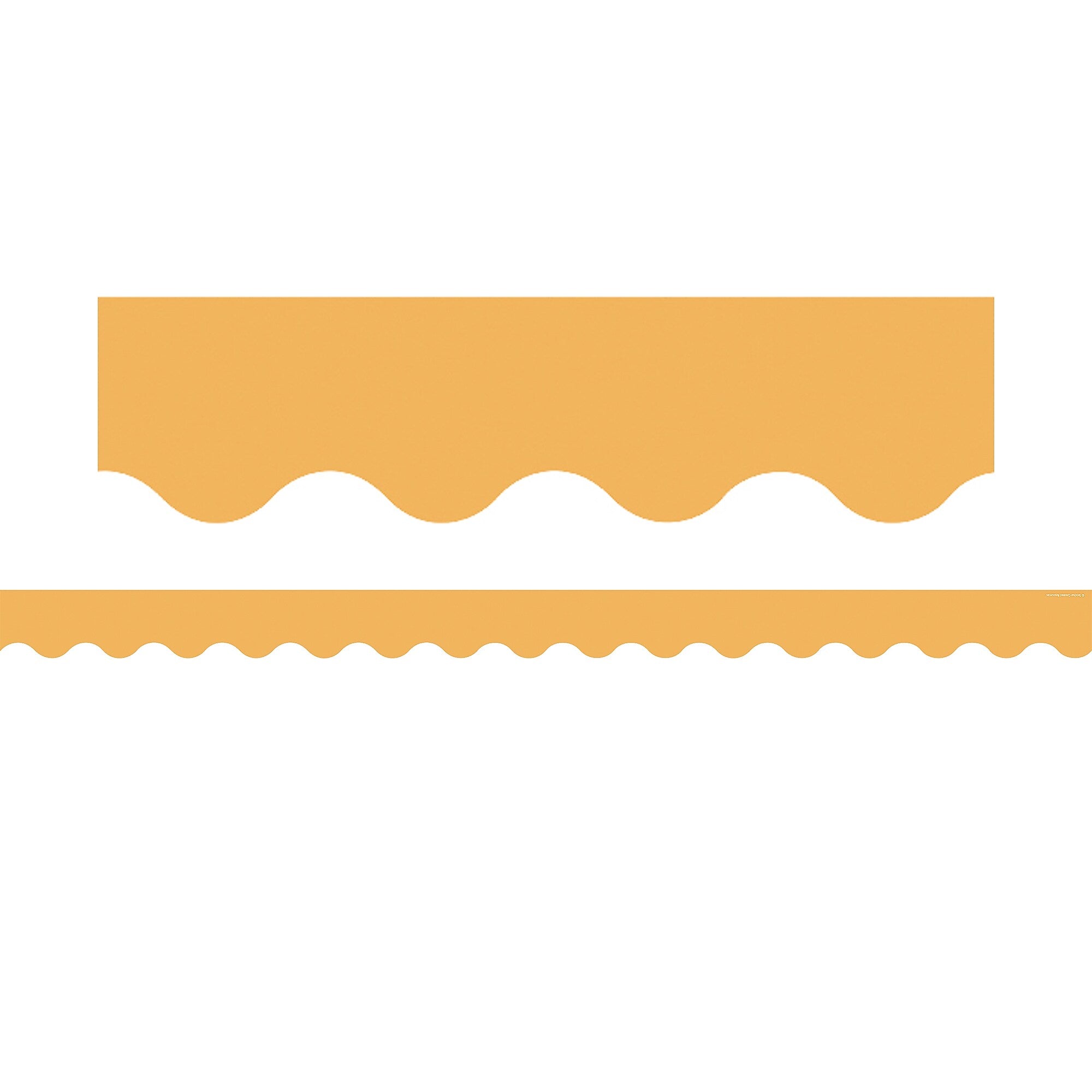 Teacher Created Resources Border Trim, 2.19" x 2.92', Golden Sun Scalloped, 12/Pack, 6 Packs/Bundle (TCR9243-6)