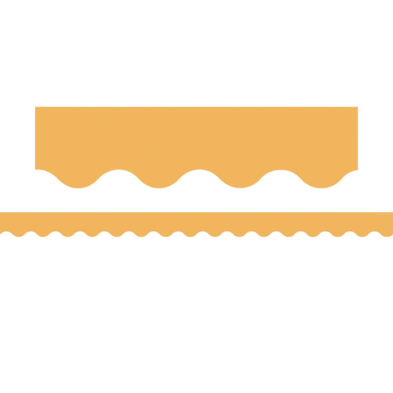 Teacher Created Resources Border Trim, 2.19" x 2.92', Golden Sun Scalloped, 12/Pack, 6 Packs/Bundle (TCR9243-6)