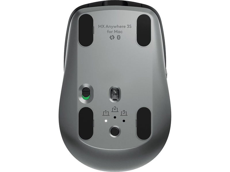 Logitech MX Anywhere 3S for Mac Wireless Optical USB Mouse, Space Gray (910-006945)