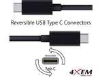 4XEM 140W USB-C to USB-C GaN Charging Kit for USB-C Devices, Black (4X140WCHRGKIT10B)
