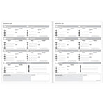 TF Publishing Food & Fitness 9" x 11" Undated Health & Wellness Planner, Paperboard Cover, Multicolored (99-4730)