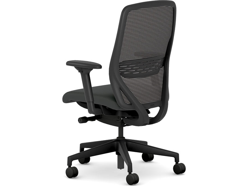 HON Nucleus Fabric/Mesh Swivel Task Chair, Black (HNR1KD.Y2.STC.A.H.IM.UR10.BL.SB.T)