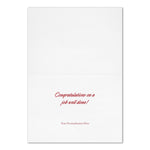 "Super Job" Congratulations Card w/ Silver Lined White Envelope, 250/BX