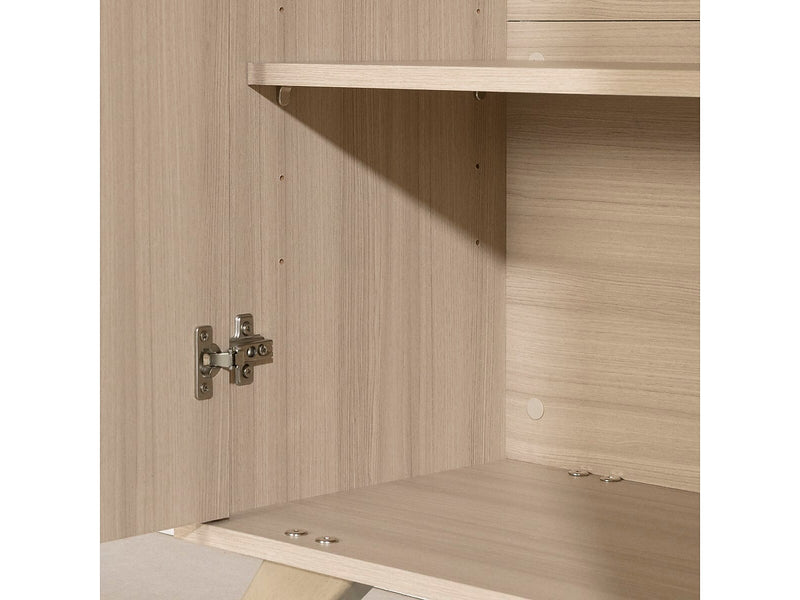 South Shore Helsy 65.25" 6-Shelf Bookcase with Adjustable Shelf, Soft Elm Laminated Particleboard (13869)