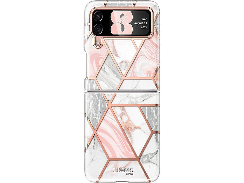 i-Blason Cosmo Marble Pink Snap Case for Samsung Galaxy Z Flip4 (Galaxy2022-ZFlip4-5G-Cosmo-Marble)