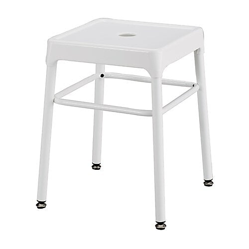 Safco Steel Guest Stool, White (6604WH)