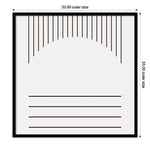 Amanti Art Modern Statement Stripes 2 by The Creative Bunch Studio Wood Framed Wall Art Print, 33" x 33" (A42677160265)