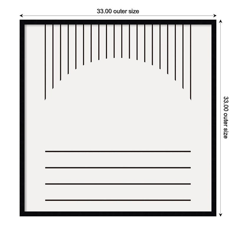 Amanti Art Modern Statement Stripes 2 by The Creative Bunch Studio Wood Framed Wall Art Print, 33" x 33" (A42677160265)