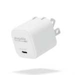 Plugable GaN USB-C Wall Charger, 30W, White (PS-30C1W)