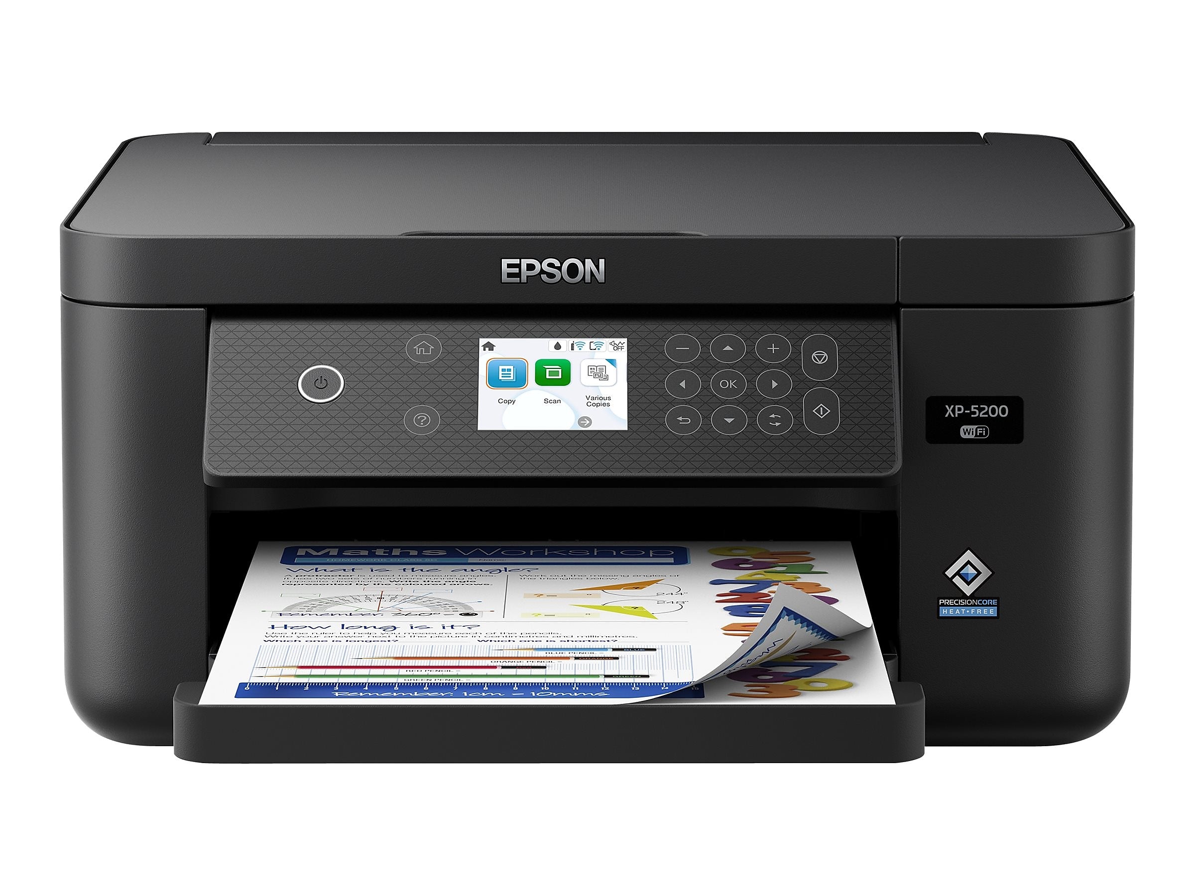 Epson Expression Home XP-5200 Wireless Color Inkjet Printer, All-In-One, Print, Scan, Copy (9472533)