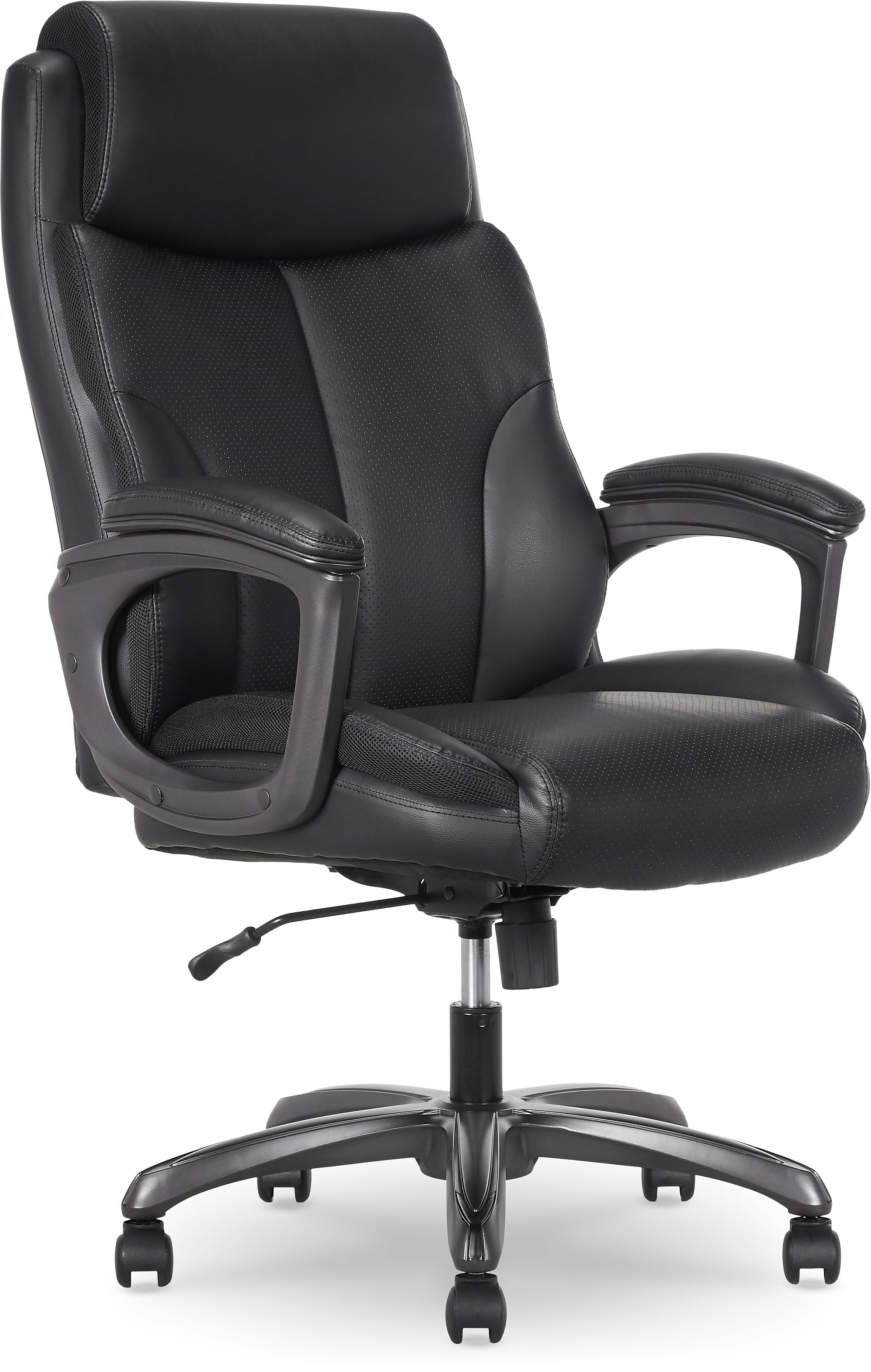Thomasville Danvers Ergonomic Polyurethane Big & Tall Chair, 400 lb. Capacity, Black (52403-BLK)