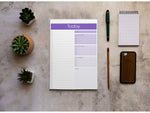 Better Office Today Notepad, 7" x 10", Ruled, Assorted Colors, 52 Sheets/Pad, 4 Pads/Pack (25831-4PK)