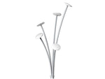 Alba Festival Coat Tree, Silver Gray/White, Steel/Plastic (PMFEST BC)