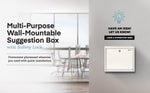AdirOffice Steel Multipurpose Drop Box Interoffice Mailbox, Large, White (631-03-WHI-PKG)