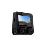 GekoGear Orbit D110 2 Channel 1080P Front/In-Cabin Dashcam With Display, Black