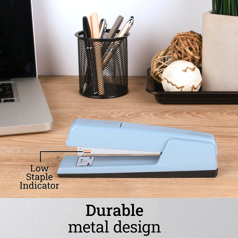 Swingline 747 Classic Metal Stapler, 20-Sheet Capacity, Sky Blue (74708)