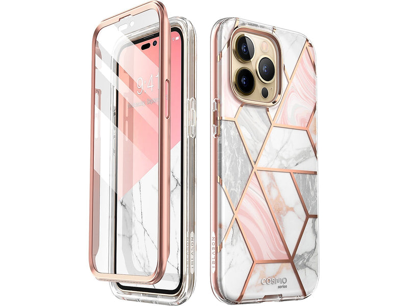 i-Blason Cosmo Marble Pink Case for iPhone 14 Pro Max (iPhone2022Pro-6.7-Cosmo-SP-Marble)