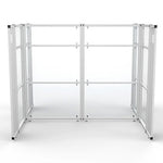VersaDesk WorkNest 66"H x 81"W 2 Person H-Shaped Cubicle Panel Workstation, White (WNCH-7296-W)