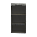 Household Essentials 3-Compartment Drawer Organizers, Graphite Linen, 2/Pack (7574-1)