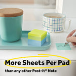 Post-it Notes, Assorted Collection, 1 7/8" x 1 7/8", 400 Sheet/Pad, 3 Pads/Pack (20513PK)