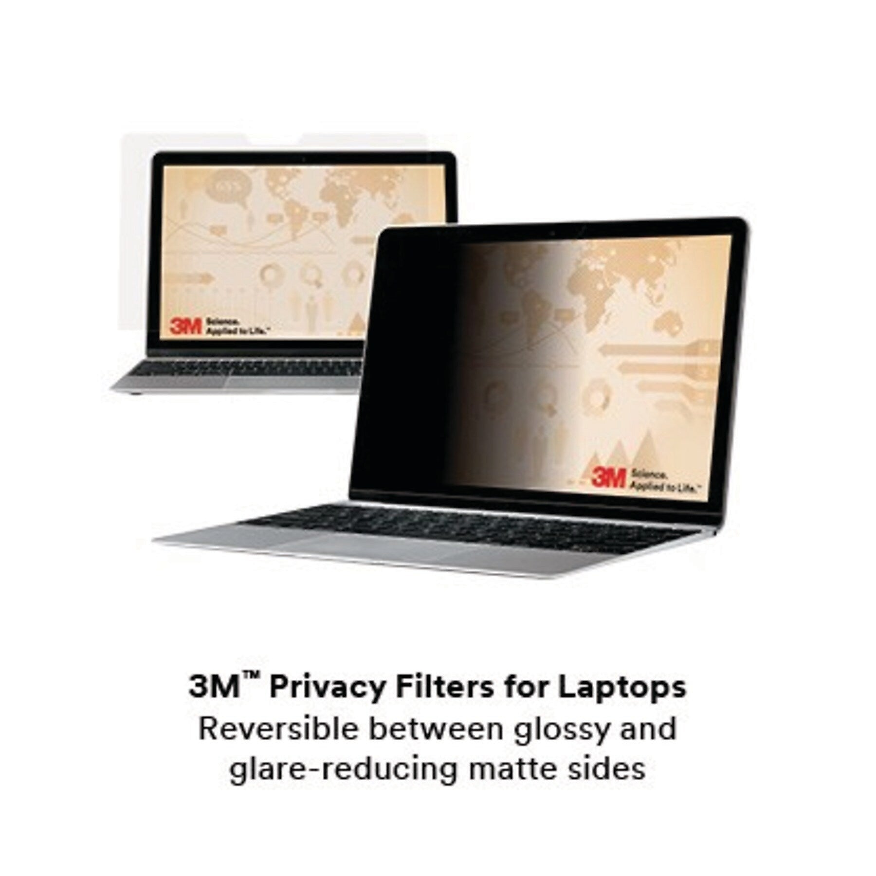 3M Anti-Glare Privacy Filter for 14" Widescreen Laptop with COMPLY Attachment System, 16:9 Aspect Ratio (PF140W9B)