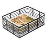 mDesign Steel Organizer, Matte Black (25934)
