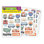 Teacher Created Resources Moving Mountains Road Trip Stickers, Multicolored, 72/Pack, 12/Packs/Bundle (TCR9237-12)