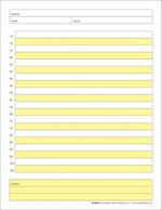 Barker Creek E-Z Edit Handwriting Practice Paper, 8.5" x 11", 60 lbs., Multicolored, 50 Sheets/Pack (BC5502)