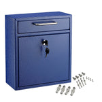 AdirOffice Steel Indoor/Outdoor Interoffice Mailbox, Blue (631-05-BLU)