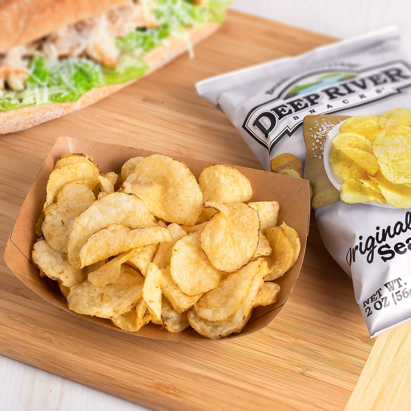 Deep River Snacks Original Sea Salt Kettle Cooked Potato Chips, 2 oz., 24/Box (220-02561)