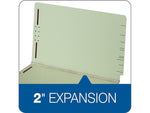 Pendaflex End Tab File Folder, Straight Cut, Right Position, Legal Size, Light Green, 25/Box (47715GW)