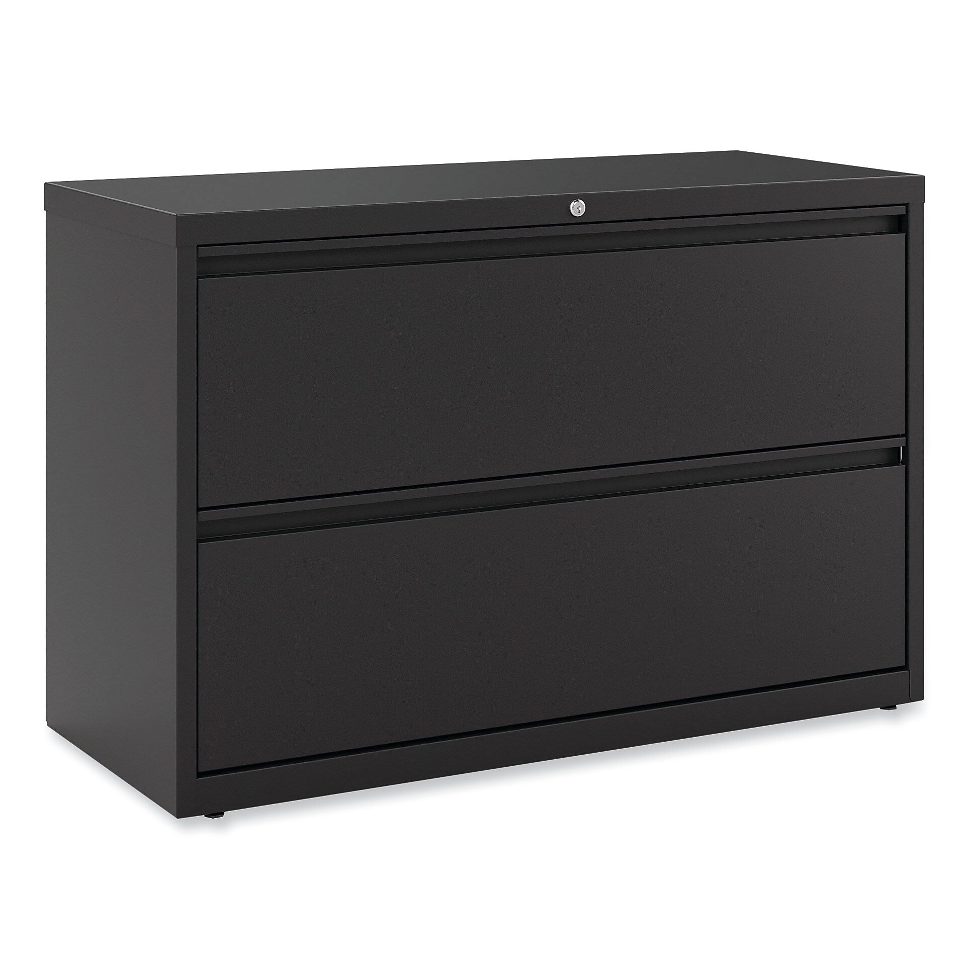 Alera® 2-Drawer 42"W Lateral File Cabinet, Black, Legal (ALELF4229BL)